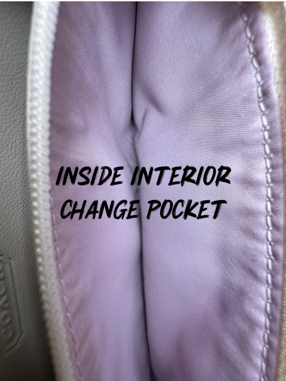 Coach Optic C Y2K Textile Fabric & Leather Purple Blue White Gray Buckle Wallet - Picture 10 of 11